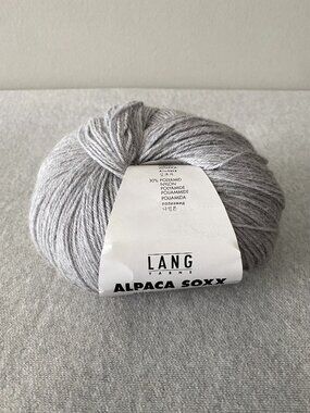 NWT Lang Yarns Alpaca Soxx 4ply Colour 1062.0003 Silver Lot of 1